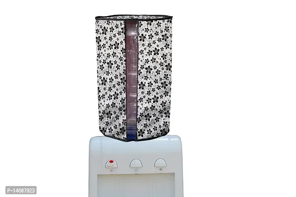 Stylista PVC 20ltr Water Dispenser Bottle Cover Pack of 2, Floral Pattern Grey