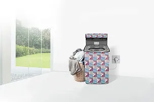 Stylista Washing Machine Cover Compatible for Bosch 6.5 Kg Fully-Automatic Top Load WOE654W0IN Printed-thumb1