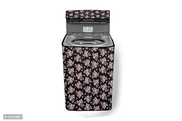 Stylista Washing Machine Cover Compatible for AmazonBasics 7 kg Fully Automatic Top Load Washing Machine Floral Pattern Multicolor