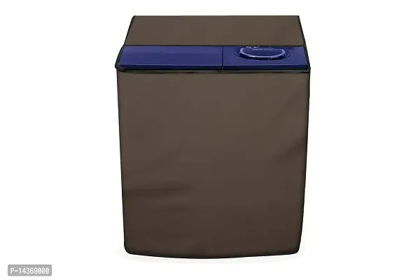 Stylista Washing Machine Cover Compatible for Whirlpool 7.5 kg Ace Turbo Dry-N semi Automatic Beige-thumb0