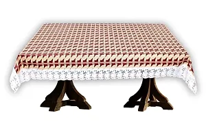 Stylista 10 Seater Dining Table Cover Size 60x120 Inches Geometric Pattern-thumb3