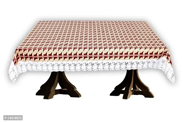 Stylista 10 Seater Dining Table Cover Size 60x120 Inches Geometric Pattern-thumb4