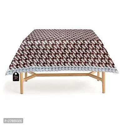 Stylish Square Center Tea Coffee Study Table Cover Size 40X40 Inches Symmetric Pattern Maroon-thumb0