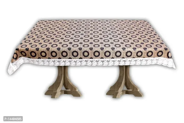 Stylista 10 Seater Dining Table Cover Size 60x120 Inches Geometric Pattern Yellow-thumb4