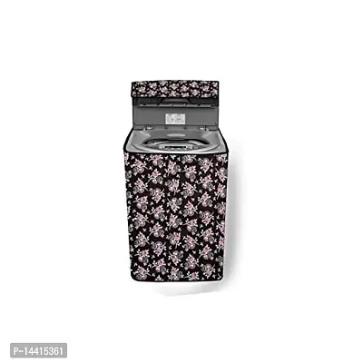 Stylista Washing Machine Cover Compatible for LG 7.0 Kg Inverter Fully-Automatic Top Loading Washing Machine T70SJDR1Z Floral Pattern Multicolor