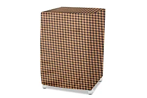 Stylista Air Cooler Cover Compatible for Kumaka Plastic Kmk-Tf23-F 23 LTR Tower Cooler, Ployester, Gingham Pattern Yellow-thumb1