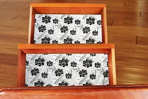 Stylista PVC Shelf Cover for Kitchen Shelves, Shelf mat for cupboards, Shelves Covers Sheets roll for Wardrobe-thumb1