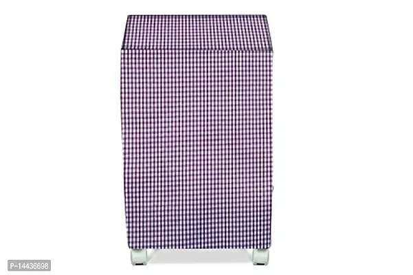 Stylista Cooler Cover Compatible for Kumaka Plastic Kmk-Tf23-F 23 Liter Tower Cooler Pin Check Pattern Voilet-thumb3