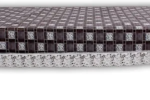 Stylista 4 Seater Dining Table Cover Size 54x78 Inches Basketweave Pattern Grey-thumb4