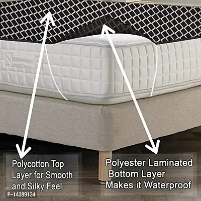 Stylista Bedsheet/Mattress Protector Waterproof/Hypoallergenic Polyester-thumb3