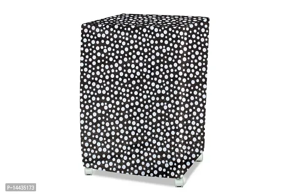 Stylista Cooler Cover Compatible for V-Guard Aikido 70 Liter Desert Cooler Polka Dot Pattern Black-thumb2