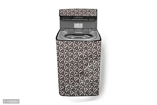 Stylista Washing Machine Cover Compatible for LG 6.5 Kg Smart Inverter Fully-Automatic Top Loading T65SNSF1Z Grey