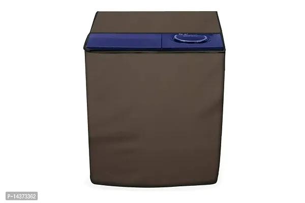 Stylista Washing Machine Cover Compatible for Lloyd Semi Automatic 8.5 KG All Models, Beige