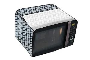 Stylista Microwave Oven Cover for Morphy Richards 20 L Grill 20MBG Lattice Pattern Grey-thumb4