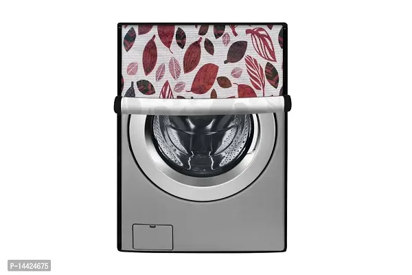 Stylista Washing Machine Cover Compatible for Front Load IFB Senator Aqua SX - 8 Kg Ditzy Pattern Offwhite Base-thumb0