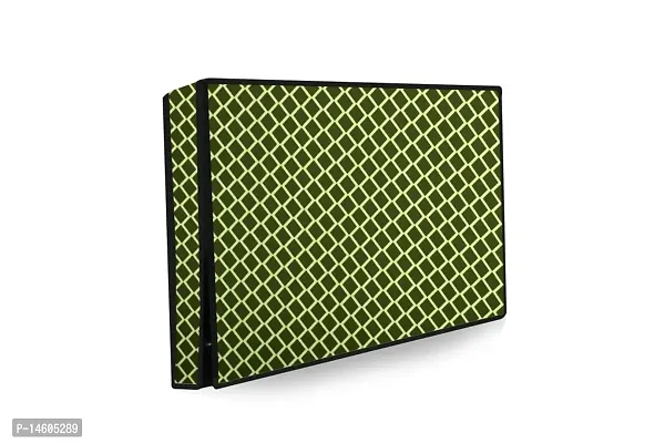 Stylista Check Polyester LED/LCD TV Cover for 39 Inches All Brands and Models, Check Military