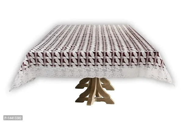 Stylista 10 Seater Dining Table Cover Size 60x120 Inches Geometric Pattern-thumb2