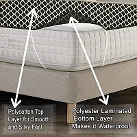 Stylista Bedsheet/Mattress Protector Waterproof/Hypoallergenic Polyester-thumb1