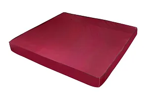 Stylista Mattress Protector Hypoallergenic/Waterproof Polyester Single Bed Size LxW 72x36 Maroon-thumb1