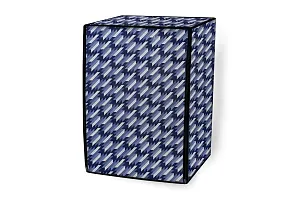 Stylista Waterproof Front Load Washing Machine Cover Compatible for Siemens 7.5 kg, 8 kg, 9 kg  10 Kg Symmetric Pattern Blue-thumb4