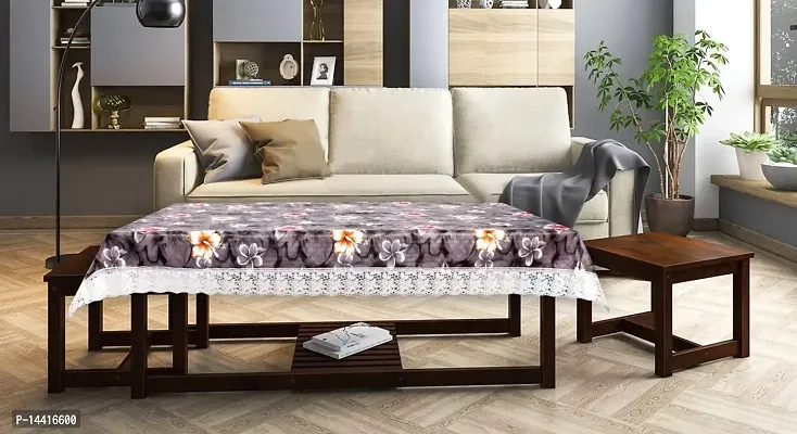 Stylista Waterproof 2 Seater Table Cover Size 45x70 Inches Floral Pattern Grey-thumb3