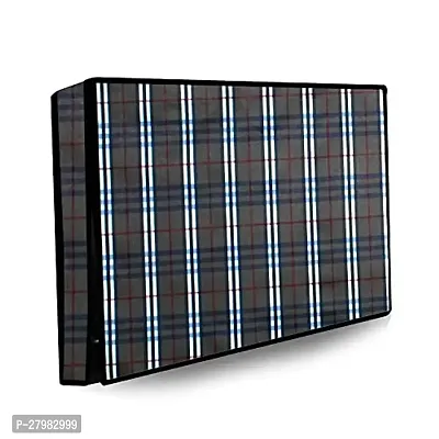 Stylista Printed PVC LED/LCD TV Cover for 43 Inches All Brands and Models Checkered Pattern