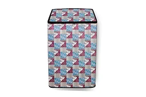 Stylista Washing Machine Cover Compatible for Bosch 6.5 Kg Fully-Automatic Top Load WOE654W0IN Printed-thumb2