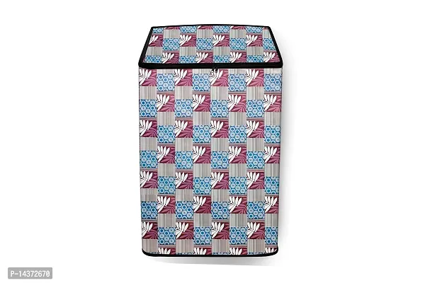 Stylista Washing Machine Cover Compatible for Bosch 6.5 Kg Fully-Automatic Top Load WOE654W0IN Printed-thumb3