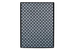 Stylista PVC Washing Machine Cover Compatible for Samsung 7 Kg Fully-Automatic Front Loading WW70T4020CE, Interlocked Ropes Pattern Grey-thumb4