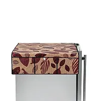 Stylista Fridge top Cover Printed Trellis Pattern on Grey Base-thumb2