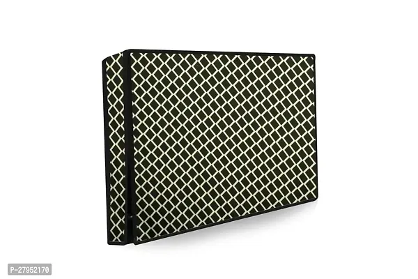 Stylista Check Polyester LED/LCD TV Cover for 23 Inches All Brands and Models, Check Coffee-thumb0