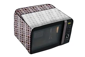 Stylista PVC Microwave Oven Cover for Whirlpool Magicook Classic 20L Solo, Mosaic Pattern Magenta-thumb4