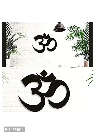 WOODEN OM WALL DECOR HANGING RELIGIOUS SHOWPIECE (12*12 INCH)
