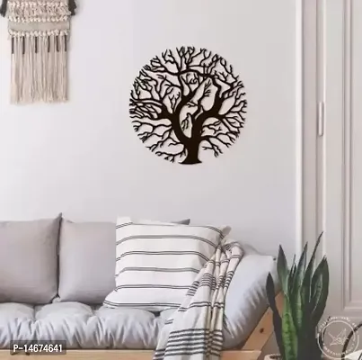 TREE IN CIRCLE WOODEN WALL ART (12*12 INCH)