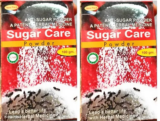 ANTI-SUGAR POWDER A PATENT HERBAL MEDICINE Sugar Care Powder 100 gm Pack Of 2-thumb0