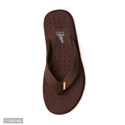 Podolite Men's Comfort All Day Ortho Flip-Flop Slippers (Brown, 9)-thumb5