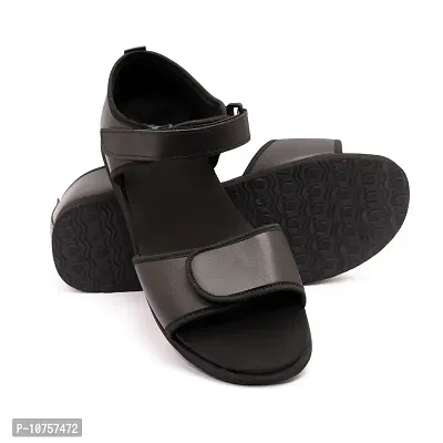 Podolite Diafoot Sandals | Orthopedic and Diabetic Sandals For Men | MCP sandals for Men | Walk With Comfort (Black, numeric_8)-thumb3
