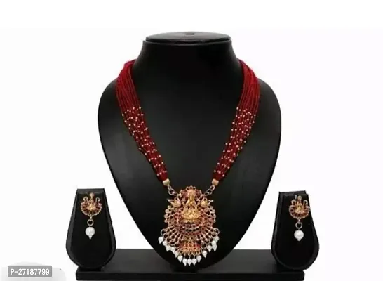 Stylish Red Alloy Jewellery Sets For Women