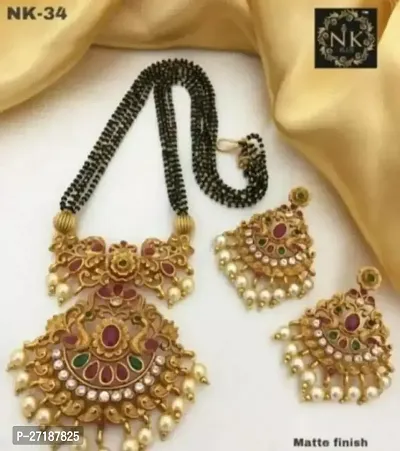 Stylish Black Alloy Jewellery Sets For Women