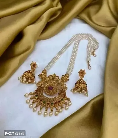 Stylish White Alloy Jewellery Sets For Women