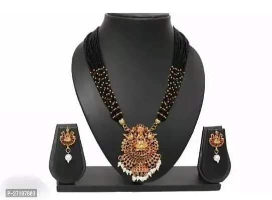 Stylish Black Alloy Jewellery Sets For Women-thumb0