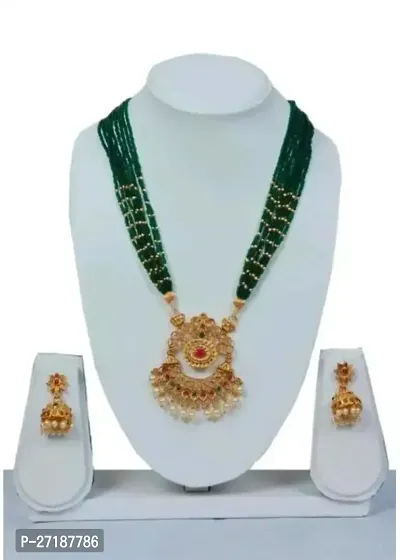 Stylish Green Alloy Jewellery Sets For Women-thumb0