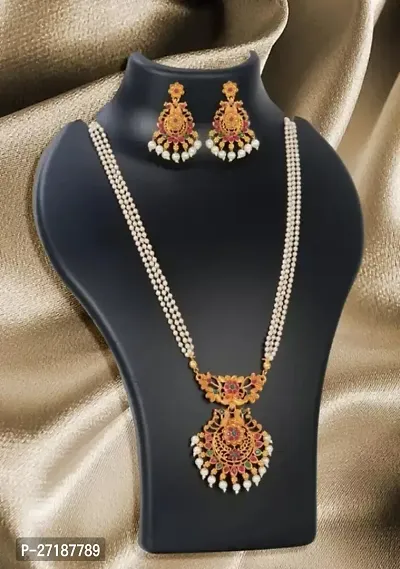 Stylish White Alloy Jewellery Sets For Women