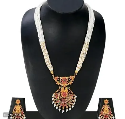 Stylish White Alloy Jewellery Sets For Women