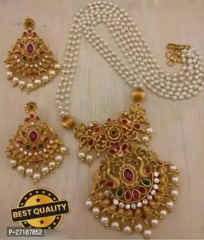 Stylish White Alloy Jewellery Sets For Women-thumb0