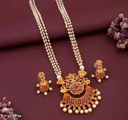 Stylish White Alloy Jewellery Sets For Women