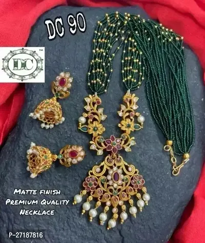 Stylish Green Alloy Jewellery Sets For Women