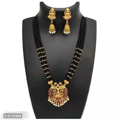 Stylish Black Alloy Jewellery Sets For Women-thumb0