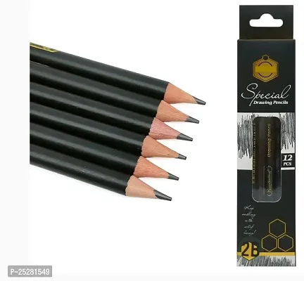 Keep Smiling 2B Special Drawing Pencils Pencil Black-thumb0