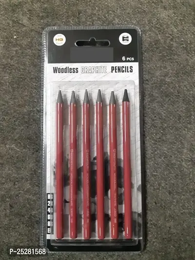 Woodless Graphite Pencils 6 Piece Pencil Multicolor